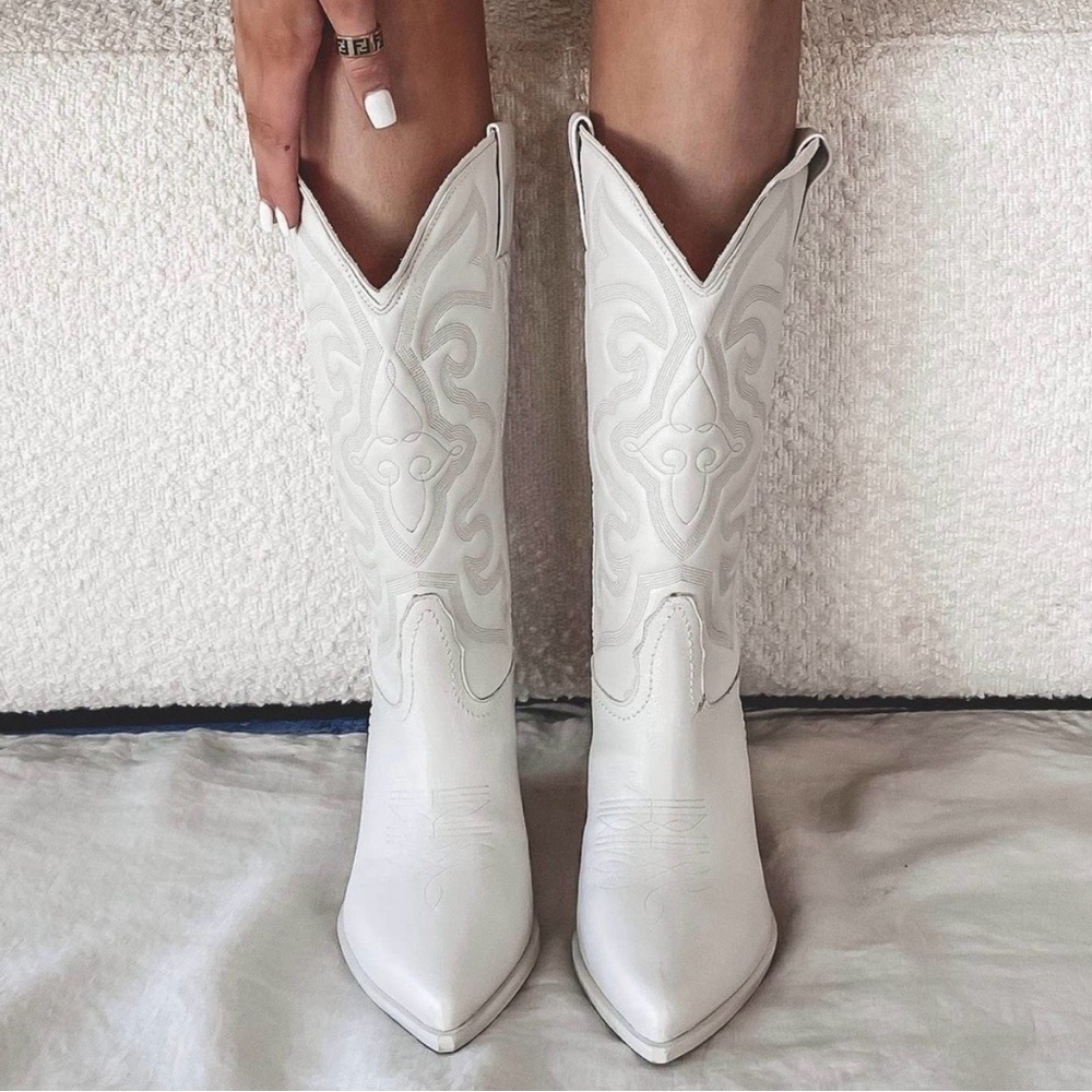 Steve Madden West Western leather boots 10